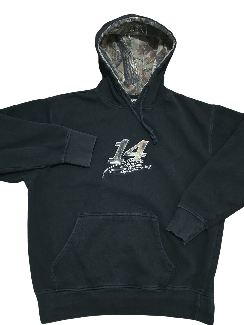 Y2k Vintage Tony Stewart Team Realtree Camo  Nascar Racing Pullover Hoodie XL
